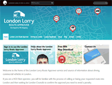 Tablet Screenshot of londonlorrycontrol.com